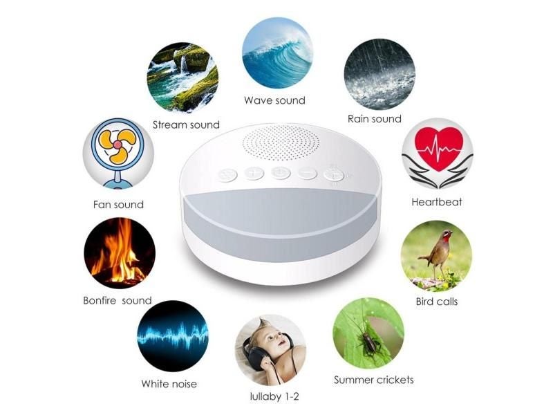 Baby Toy White Noise Night Light Timer Memory Portable Sleep Meter Carousel 2