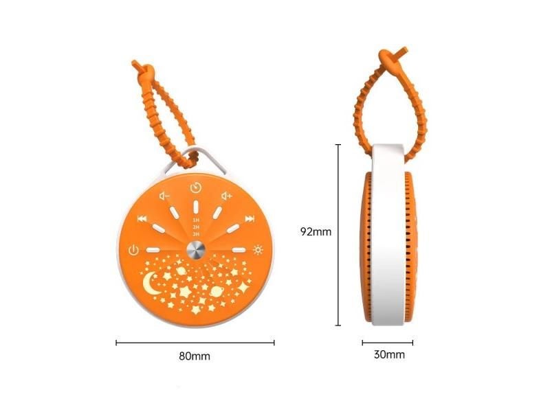 K6 Portable Baby Sleep Machine 7 Colors Star Night Light 10 Soothing Sounds USB Carousel 1