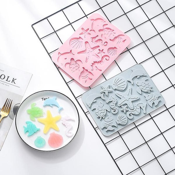 2PCS Fruit Silicone Mold Animal Gummy Mould Baking for Jelly Candy Fruit Cake Carousel 2