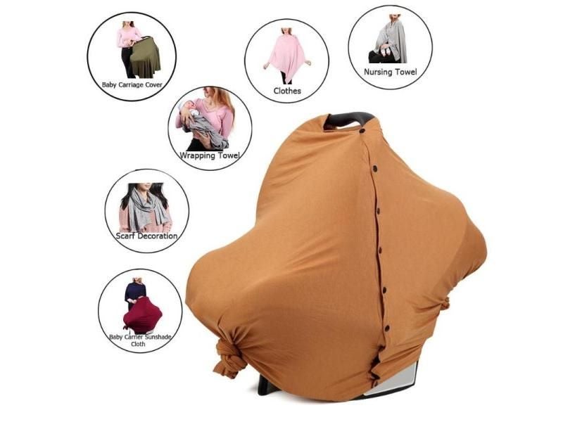 Popular Nursing Breastfeeding Cover Baby Scarf Infant Car Seat Canopy Stroller Carousel 2