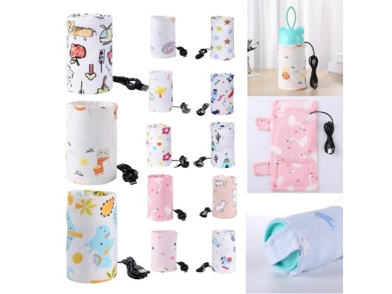 Portable Baby Bottle Heater Thermal Bag Baby Bottles Warmer Insulation Bag Carousel 1
