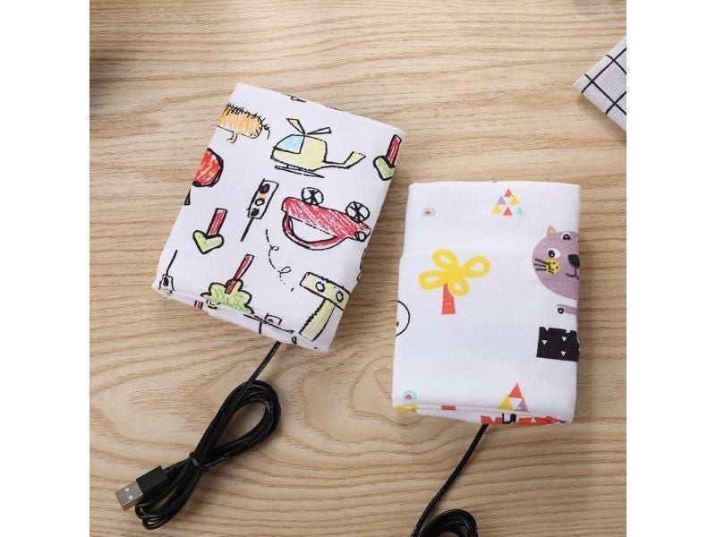 Portable Baby Bottle Heater Thermal Bag Baby Bottles Warmer Insulation Bag Carousel 2