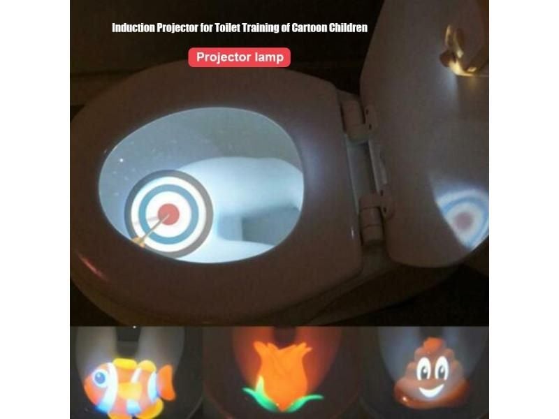 Toilet Projector Light With Motion Activated Sensor For 4 Themes Kids' Toilet Carousel 2