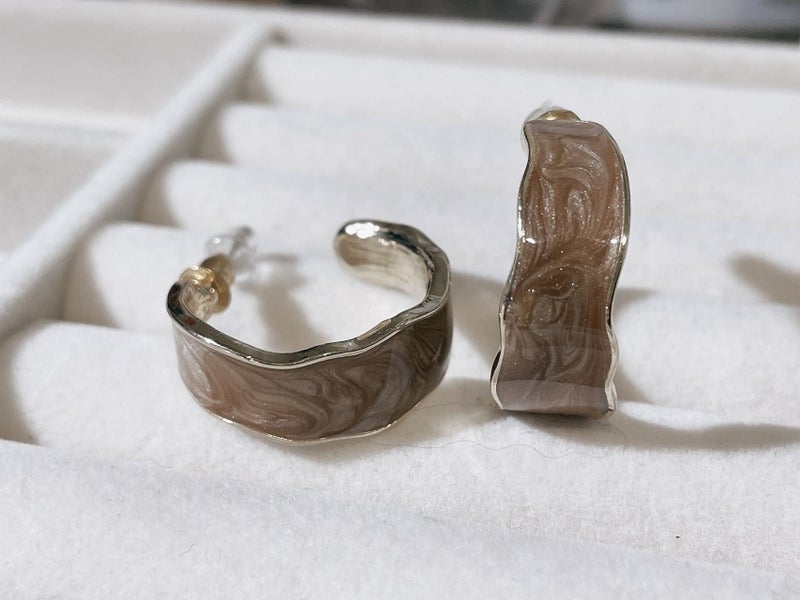 France style vintage earrings, Green Lion, Carousel 1