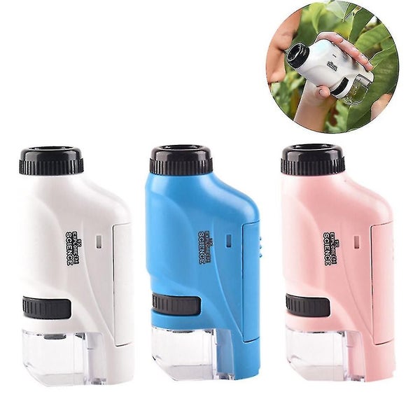 Handheld Microscope 60-120x Pocket Microscope Led Light Portable Mini Microscope Carousel 1