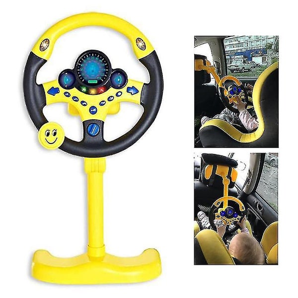 Electric Simulation Steering Wheel Toy With Sound Light Educational Car Toy Carousel 1