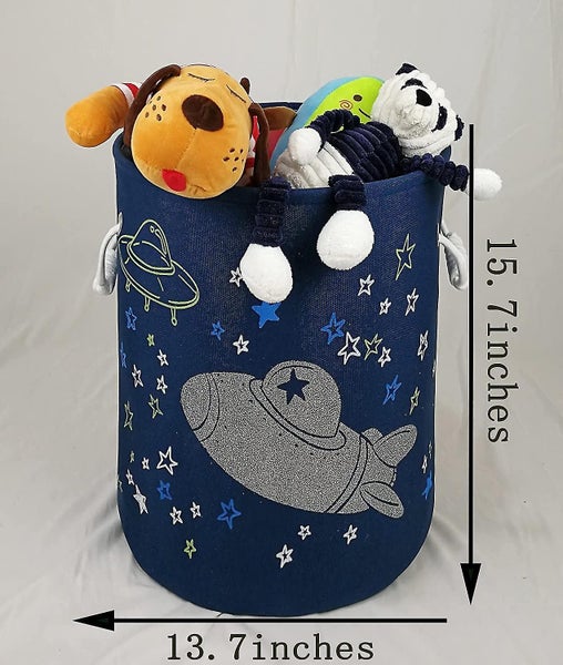 Laundry Hamper Round Storage Basket Thick Cotton Organizer Bin Laundry Hamper Fo Carousel 2