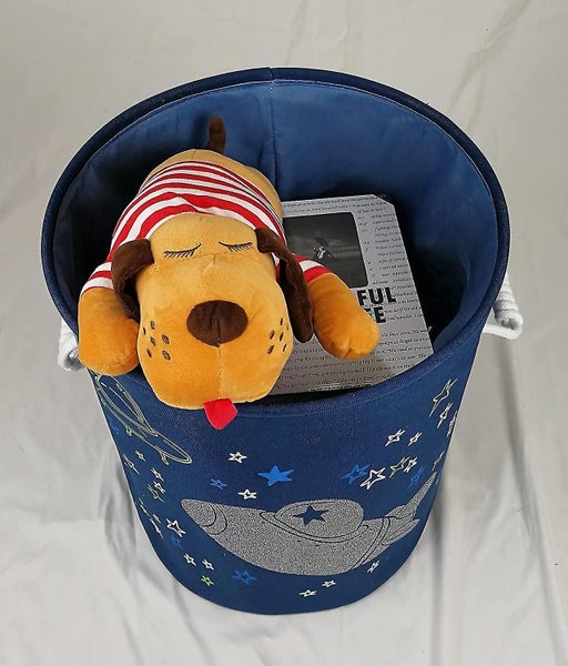 Laundry Hamper Round Storage Basket Thick Cotton Organizer Bin Laundry Hamper Fo Carousel 5