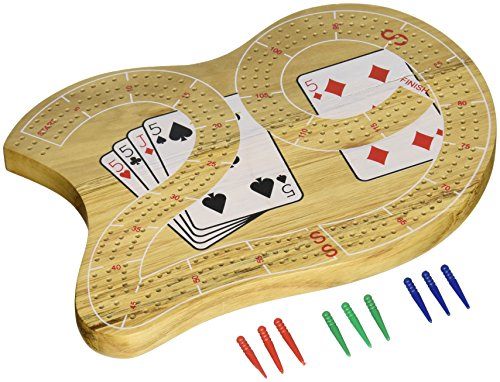 29 Large cribbage Board with 3 Tracks Carousel 1