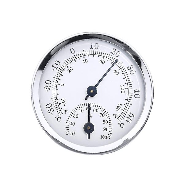 Mini Round Wall Hanging Analog Thermometer Hygrometer Temperature Humidity Meter Carousel 1