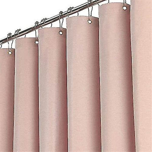 Rose, Linen Textured Shower Curtain 180 X 180cm, Hotel Quality Fabric Shower Cur Carousel 1
