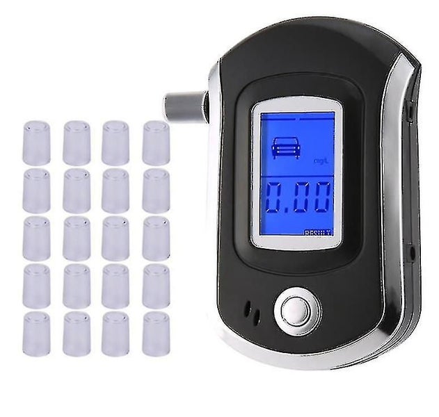 Professional Digital Breath Alcohol Tester Breathalyzer With Lcd Display With10 Carousel 1