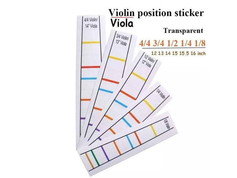 1pc 4/4-1/8 Fingerboard Sticker Violin /viola Pitch Position Sticker No Glue Carousel 1