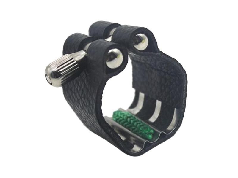 PU Leather Soprano B Clarinet Ligature Rubber Mouthpiece Musical Accessory Carousel 1