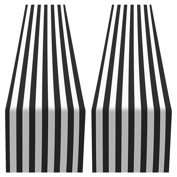 Striped Table Runner Polyester Table Decor Tablecloth For Indoor Outdoor Events Carousel 1
