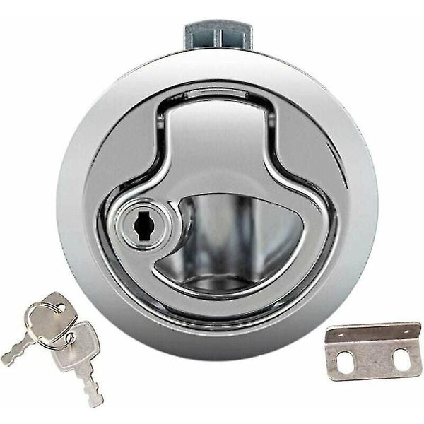 Boat Hatch Latch Pull Marine, Zinc Alloy Flush Hatch Latch With Locking Door For Carousel 1