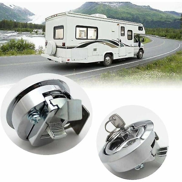 Boat Hatch Latch Pull Marine, Zinc Alloy Flush Hatch Latch With Locking Door For Carousel 4