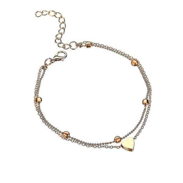 Stainless Steel Anklets Love Heart Charm Ankle Bracelet Carousel 1