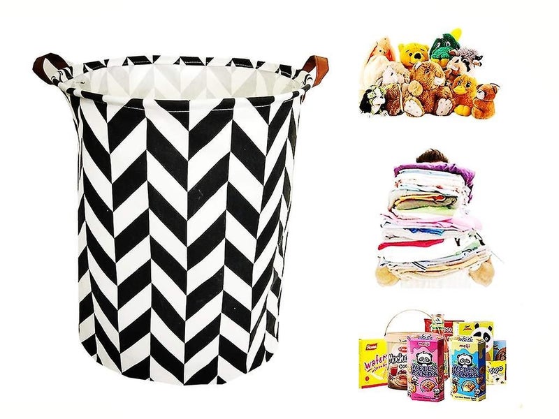 19.7" Large Waterproof Collapsible Laundry Basket Bucket, Dirty Clothes Laundry Carousel 4