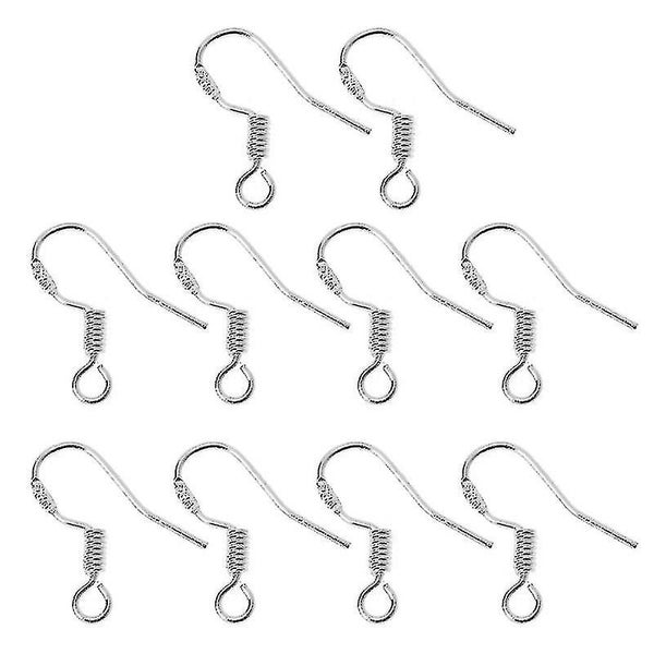 10pcs 925 Silver Plated Diy Earring Hooks Ear Wire Anti Allergy Jewelry Findings Carousel 1