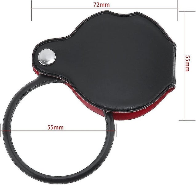 10x Optical Glass Mini Pocket Magnifier, Magnifying Glasses With Cortical Protec Carousel 2