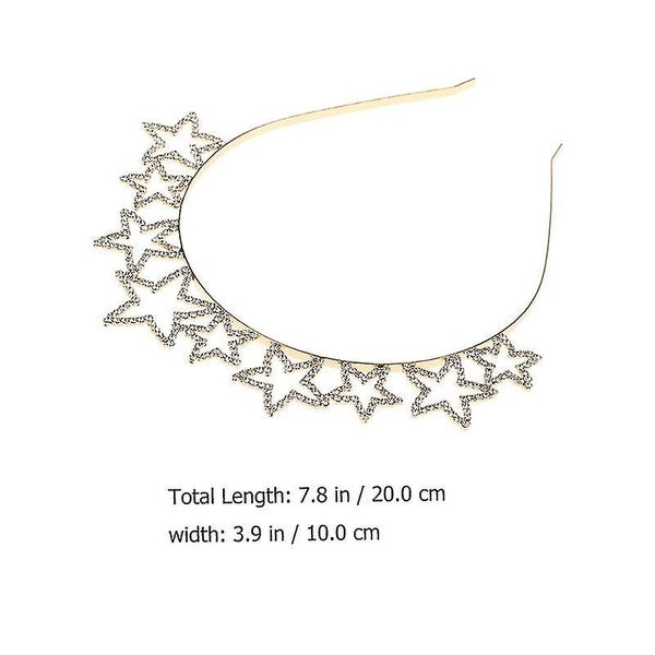 1pc Wedding Bride Headdress Creative Women Hair Wear Rhinestone Headband Carousel 2