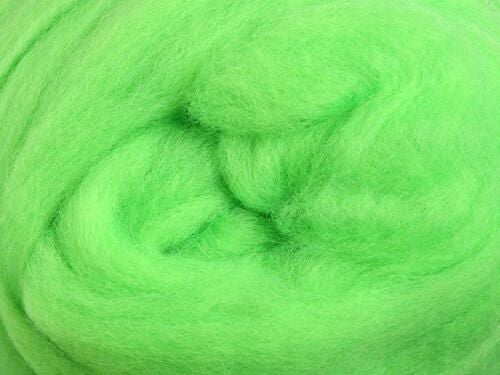 Ashford Merino Sliver - 100gm Bag 053 Fluro Lime Carousel 1