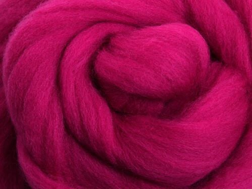 Ashford Merino Sliver - 100gm Bag 023 Magenta Carousel 1