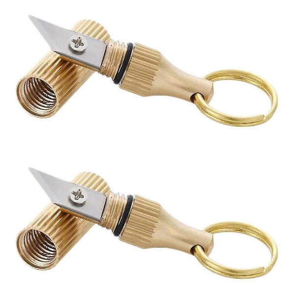 2 Pcs Capsule Cutter Portable Mini Multifunctional Brass Capsule Cutter Tiny Cut Carousel 2