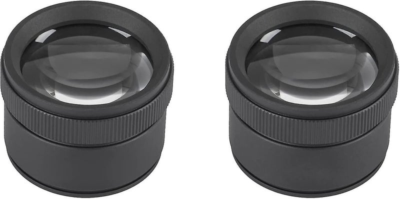 2 Pcs Magnifying Glass Portable Pocket Folding Magnifying Glass Desktop Reading Carousel 1