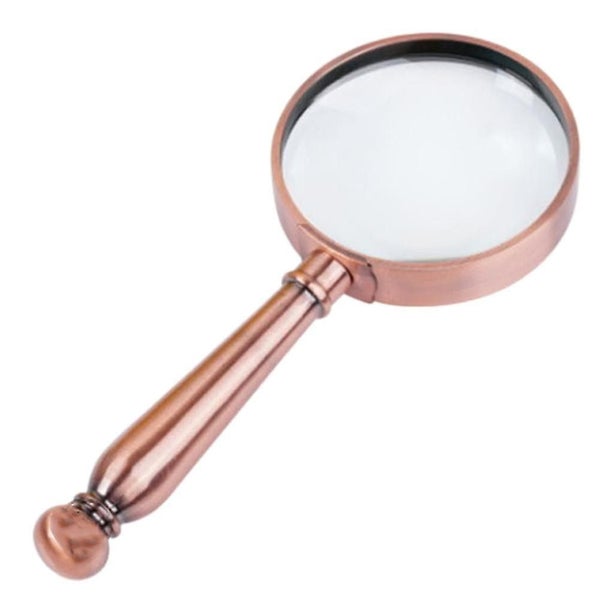 1pc Magnifying Glass Handheld Magnifier Retro Reading Magnifying Glass Carousel 1