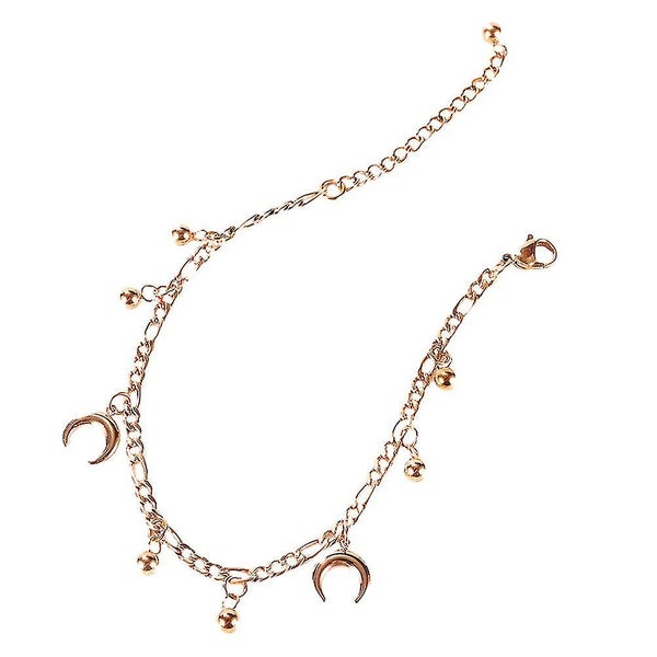 1pc Bead Moon Anklet Delicate Lady Foot Chain All-match Foot Chain Titanium Stee Carousel 2