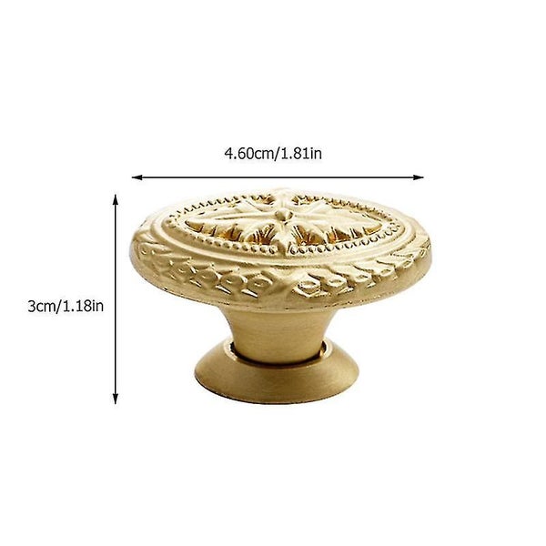 1pc Raised Pattern Cabinet Knob Furniture Accessory Drawer Knobs Drawer Pull Cab Carousel 4