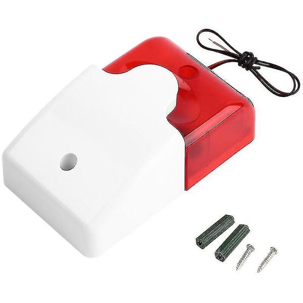 12v 110db Mini Wired Strobe Siren Flashing Light Siren Red Light Sound Siren Hom Carousel 1