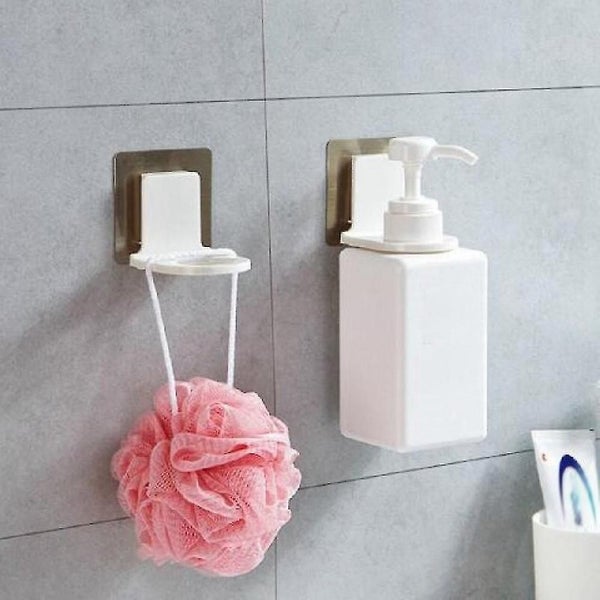 10pcs Shampoo Shower Bottle Holder Shelves Hanger Stand Suction Cup Carousel 2