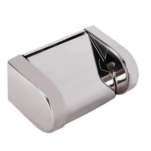 1pc Stainless Steel Rack Durable Practical Storage Shelf Tissue Rack Toilet Roll Carousel 2