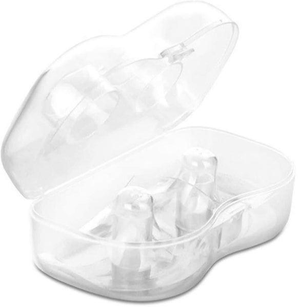 1 Pair Silicone Semicircle-shaped Breastfeeding Nipple Shields Nursing Protector Carousel 1