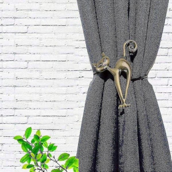 1 Pair Of Cat Magnetic Curtain Straps, Transparent Curtain Straps, Curtain Brack Carousel 2