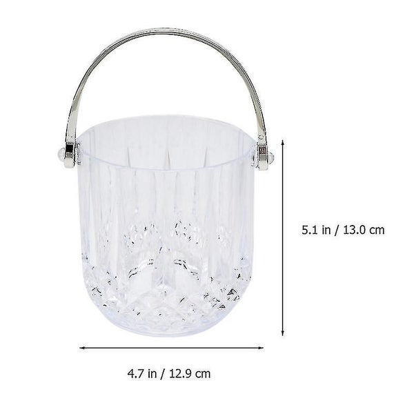 1pc Acrylic Crystal Ice Bucket Bar Creative Ice Storage Barrel Transparent-liuyu63617777010435111