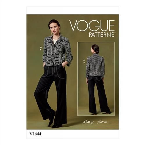 Vogue Pattern Misses' Jacket and Pants V1644 14-16-18-20-22 Carousel 1