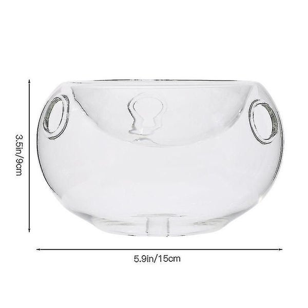 1pc Creative Transparent Bow Transparent Glass Bowl Dry Ice Salad Bowl For Hotel Carousel 2