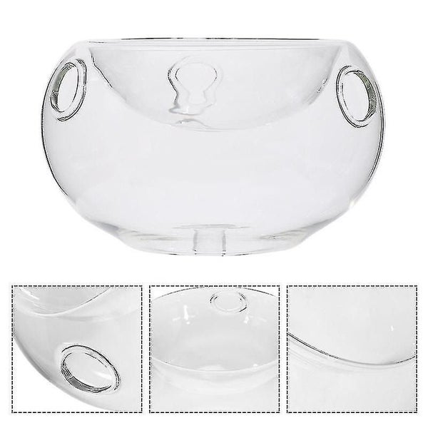 1pc Creative Transparent Bow Transparent Glass Bowl Dry Ice Salad Bowl For Hotel Carousel 3