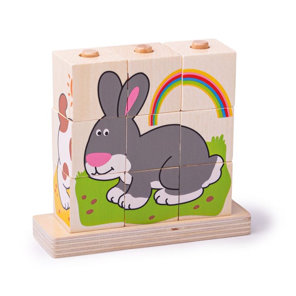 Bigjigs Toys Stacking Blocks (Pets) Carousel 2
