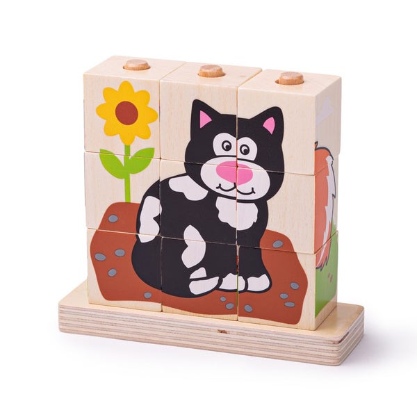 Bigjigs Toys Stacking Blocks (Pets) Carousel 5