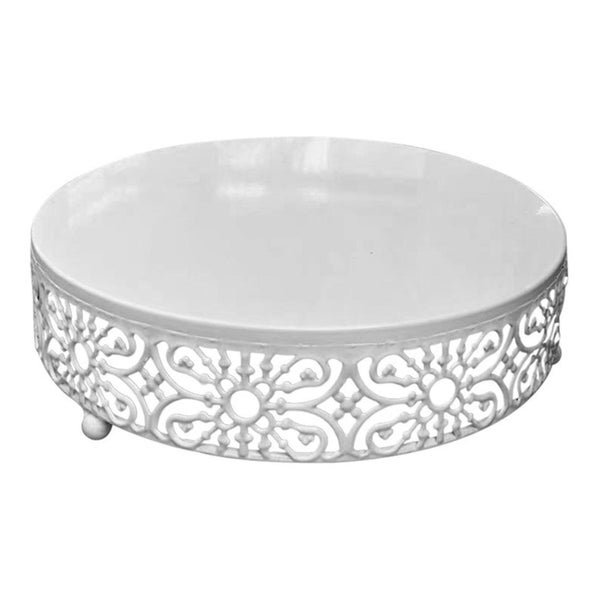 12inch Cake Stand Cupcake Holder Cheese Pastry Display Plate White Carousel 1