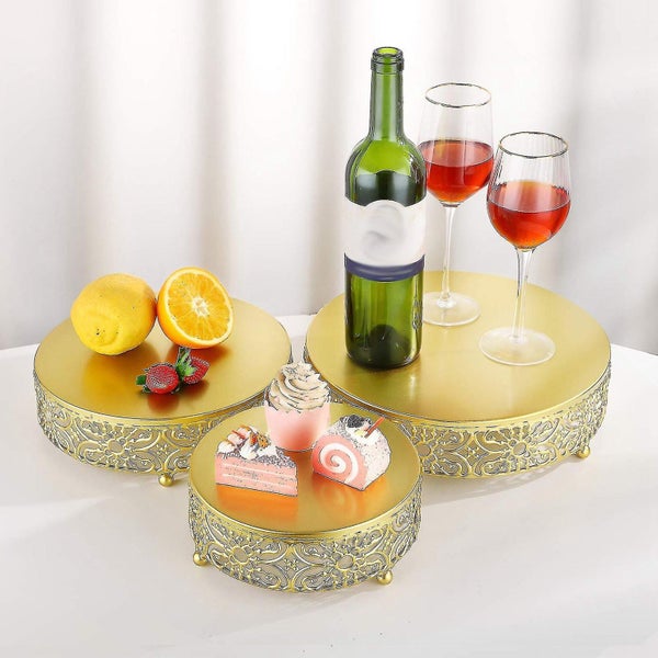 12inch Cake Stand Cupcake Holder Cheese Pastry Display Plate White Carousel 5