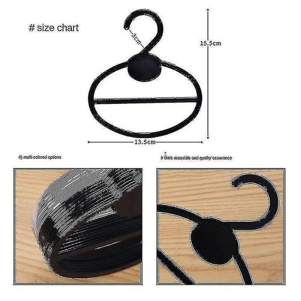 1 Pc Multi-purpose Oval Scarf Stand Hookshousehold Hangers Storage Rac Carousel 2