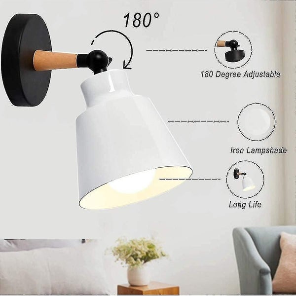 2 Packs Industrial Vintage Wall Sconces Ceiling Light Fixtures E27 Metal Adjusta Carousel 2