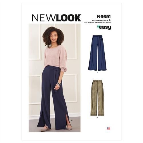 New Look Pattern 6691 Misses' Slim Or Flared Pants A (6-8-10-12-14-16-18) Carousel 1