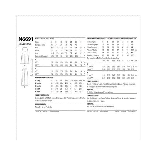 New Look Pattern 6691 Misses' Slim Or Flared Pants A (6-8-10-12-14-16-18) Carousel 2